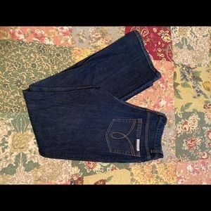 Calvin Klein Jeans size 12. Dark wash. Flare leg.